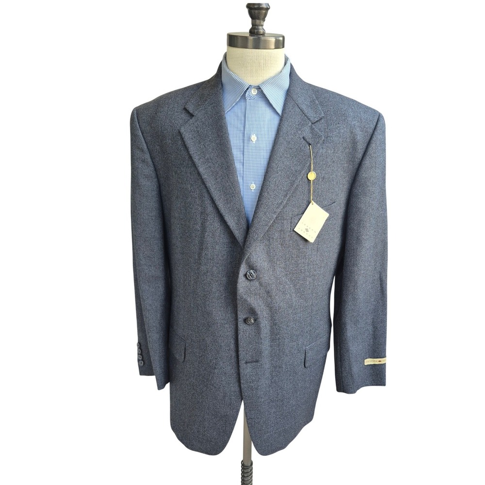 Joseph Abboud Mens 44 Regular Wool Sport Coat Charcoal Gray Blazer NWT VTG NEW